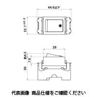 明工社 MLタンブラスイッチ(両切) 15A 300V ML1112W 1セット(15個)（直送品）