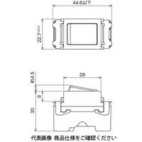 明工社 ML表示付スイッチ(4路) 15A 300V ML1114WーN ML1114W-N 1セット(10個)（直送品）
