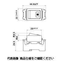 明工社 MLオフライトスイッチ(片切) 15A 100V用 ML1311W 1セット(20個)（直送品）