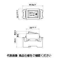 明工社 ML表示付オフライトスイッチ(片切) 15A 100V用 ML1311WーN ML1311W-N 1セット(20個)（直送品）