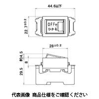 明工社 ML表示付オフライトスイッチ(3路) 15A 100V用 ML1313WーN ML1313W-N 1セット(15個)（直送品）