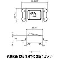 明工社 ML表示付オフライトスイッチ(4路) 15A 100V用 ML1314WーN ML1314W-N 1セット(10個)（直送品）