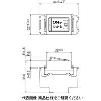 明工社 ML2線式オンライトスイッチ（片切） 低ワット用 0.5A 300V ML1367W 1セット（10個）（直送品）