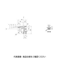 エヌアイシ・オートテック M6 コンベアフレーム 649mm AFL-4238-6-649 1セット（6本）（直送品）