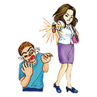 モテド 催涙ガススプレー 携帯用 BS-989 1本（直送品）