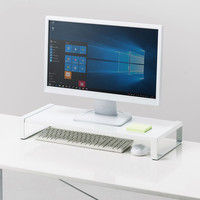 サンワサプライ スチール製机上ラック（W600）ホワイト MR-LC208W 幅600×奥行257×高さ89mm 1台（直送品）