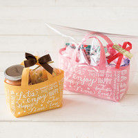 ヘッズ ハッピータイムトートバッグ/ベージュ-S HPT-SB 1セット(12枚:6枚×2パック)（直送品）