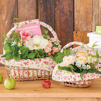 ヘッズ リトルフラワー柳バスケット-M  YLF-BKM 1セット（12個：6個×2パック）（直送品）