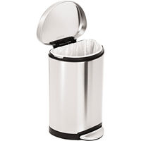 simplehuman セミラウンドステップカン 10L シルバー CW1833 1個