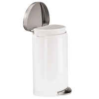 simplehuman セミラウンドステップカン 10L ホワイト CW1867 1個