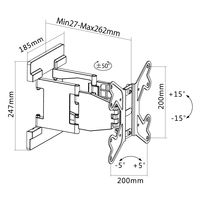 スタープラチナ TVセッターアドバンスSA114 Sサイズ ブラック TVSADSA114SC 1個