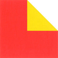 トーヨー 両面単色 赤/黄 62101 1セット(1冊×2)