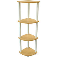 エイ・アイ・エス クイックイージー コーナー3段 ナチュラル 幅297×奥行297×高さ1125mm 1台（直送品）