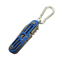 中林製作所 12徳ツール カラビナ付 青 L-64 1個