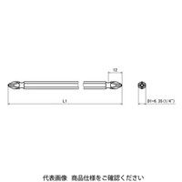 近江精機 OHMI スクリュードライバービット ダブルビット(FVタイプ) V-17W No.2x6.35x75 FV 1セット(30本)（直送品）
