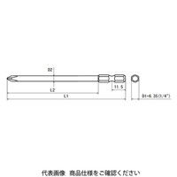OHMI スクリュードライバービット プラスビット(着磁タイプ) V-18 No.2x6.35x120(5x97) MAG（直送品）