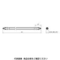 近江精機 OHMI スクリュードライバービット ダブルビット(FVタイプ) V-21W No.2x6.35x150 FV 1セット(20本)（直送品）