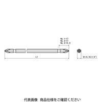 近江精機 OHMI スクリュードライバービット ダブルビット V-21W No.2x6.35x200 1セット(20本)（直送品）