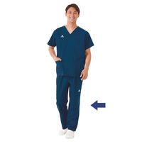 KAZEN パンツ(男女兼用)ネイビーXO SMS456-18 XOT 1枚　スクラブ（直送品）