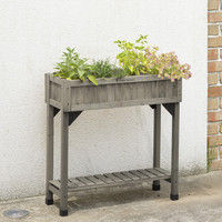 タカショー レイズドベッドプランター ハーブタイプ スモールGW WK-08G（直送品）