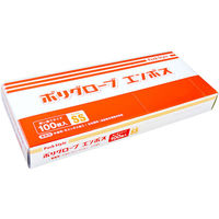 パックスタイル 使い捨て　PSポリ手袋 半透明 箱入 SS 00437320 1包：6000枚（100×60）（直送品）