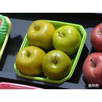 パックスタイル 使い捨て 野菜 果物容器 PS BPフルーツ 4M グリーン 00486969 1包：600枚（100×6）（直送品）