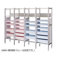 アズワン アルティアラック(棚板1枚+ハーフトレー用) 1064×500×1980mm U300-3 1台 7-4516-03（直送品）