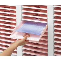 アズワン ユニットカルテ整理棚 900×400×750mm 3列16段 RW4-KT48 1個 0-5676-31（直送品）