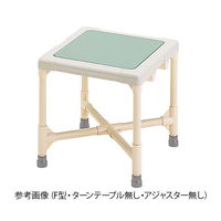 矢崎化工 シャワーいす 背もたれ型 (ターンテーブル無し・アジャスター無し) CAA-0301 1台 7-3960-03（直送品）