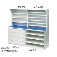 アズワン ウッディ薬品棚 中段用 フリー棚 (棚板3枚) MC-MF 1台 7-4510-02（直送品）