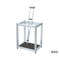 アズワン 松葉杖ラック (アルミ製) スタンド型 7-4511-01 1個（直送品）