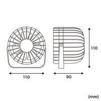 サンワサプライ USB扇風機(ホワイト) USB-TOY93W 1個（直送品）