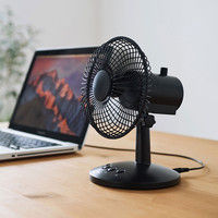 サンワサプライ USB首ふり扇風機 USB-TOY94BK 1個（直送品）