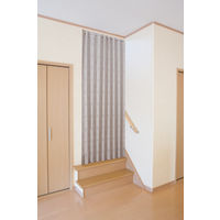 ファミリー・ライフ ワイド幅パタパタアコーディオンカーテン ベージュ 200cm丈 a1540710 1枚