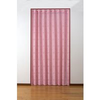 ファミリー・ライフ ワイド幅パタパタアコーディオンカーテン ピンク 200cm丈 幅150cm×奥行20cm 1枚（直送品）