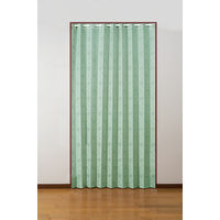 ファミリー・ライフ ワイド幅パタパタアコーディオンカーテン グリーン 200cm丈 a1540740 1枚