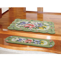 萩原 フック インテリアマット リオン グリーン 約30×110cm 1枚（直送品）