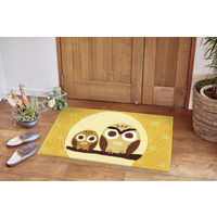 萩原 フック インテリアマット 麻ふくろう 約45×75cm 1枚（直送品）