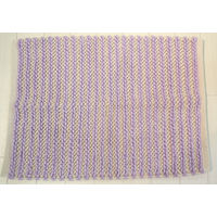 萩原 インド綿マット ラディッツ パープル 約45×65cm 1枚（直送品）