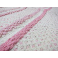 萩原 インド綿マット スクリーム ピンク 約45×65cm 1枚（直送品）