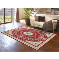萩原 ベルギー製ラグ ロイヤルパレス レッド 約230×330cm 1枚（直送品）