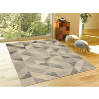 萩原 ベルギー製モケットラグ プレリ グレー 約195×250cm 1枚（直送品）