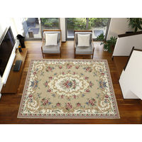 萩原 ゴブランラグ ザイン ベージュ 約200×250cm 1枚（直送品）