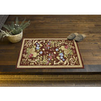 萩原 ゴブランマット（裏貼り） ロレンス ブラウン 約50×80cm 1枚（直送品）