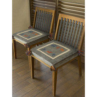 萩原 ギャッベ チェアパッド GABBEH D18 グレー 約40×40cm 1枚（直送品）