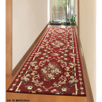 萩原 ウィルトン廊下敷き ロゼ レッド 約66×700cm 1枚（直送品）