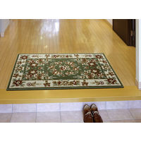 萩原 ウィルトン インテリアマット エーデル グリーン 約60×90cm 1枚（直送品）