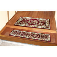 萩原 ウィルトン インテリアマット エーデル レッド 約90×150cm 1枚（直送品）