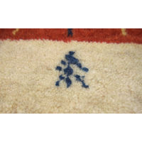 萩原 ギャッベ マット・ラグ LORRI BUFFD L5 約45×75cm 1枚（直送品）