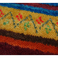 萩原 ギャッベ マット・ラグ LORRI BUFFD L6 約45×75cm 1枚（直送品）